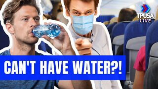 MALE KAREN FLIGHT ATTENDANT ANNOYS PASSENGER OVER DRINKING WATER WITHOUT MASK