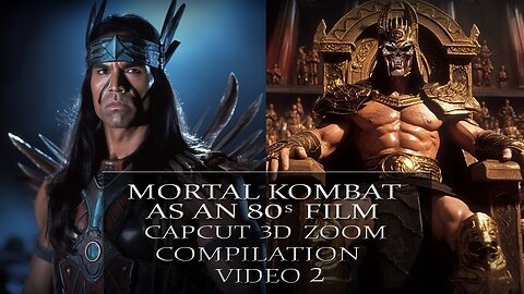 Mortal Kombat Characters as an 80's Dark Fantasy Capcut 3D Zoom