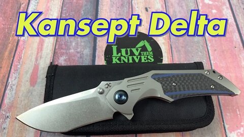 Kansept Knives “Delta” Prototype/includes disassembly/ Jelly Jerry Design