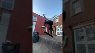 just a #kickflip of a wall #skateboarding #shorts #street