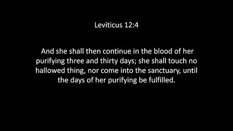 Leviticus Chapter 12