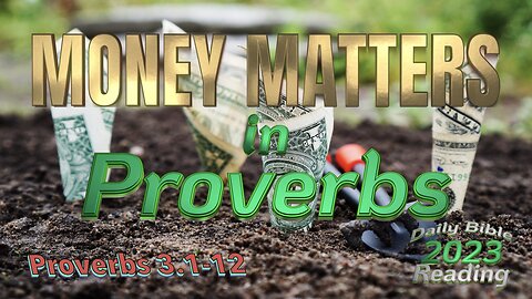 DBR2023 - Money Matters in Proverbs