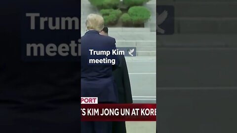 trump Kim 🕊️ President Trump became the first American president to set foot in North Korea