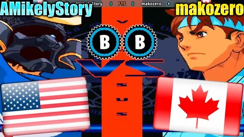 Street Fighter Alpha 3 (AMikelyStory Vs. makozero) [U.S.A. Vs. Canada]