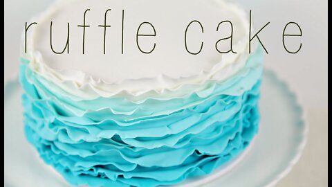 Copycat Recipes CAKE TREND ~ Ombre Fondant Ruffle Tutorial - Cake Style Cooking Recipes Food Recipes