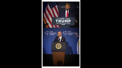 Trump's comic performance, a parody of Biden (2023-2024)