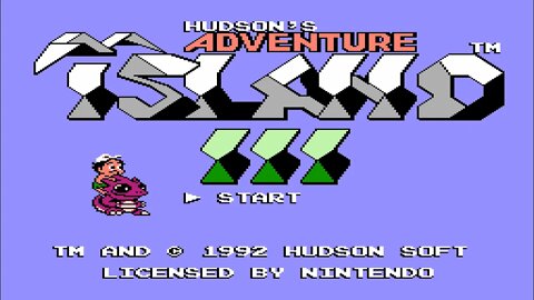 Adventure Island 3 (1992) Full Game Walkthrough [NES]