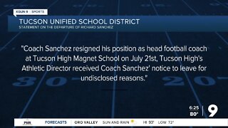 Tucson HS addresses sudden departure of coach
