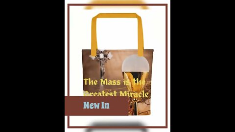 The Mass is the Greatest Miracle Tote Bag