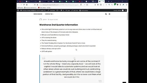 WorkHorse 2nd Quarter Earnings Call Information WKHS New Info