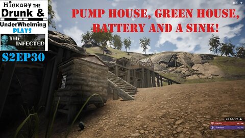 The Infected Gameplay S2EP30 Water World! Pump House, Green House, Battery & a Sink!
