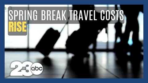 Spring Breaks causes air travel costs to rise