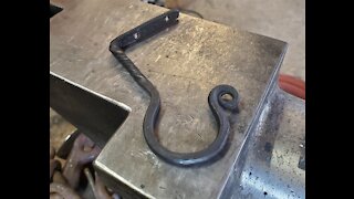 hand forged curtain rod hooks