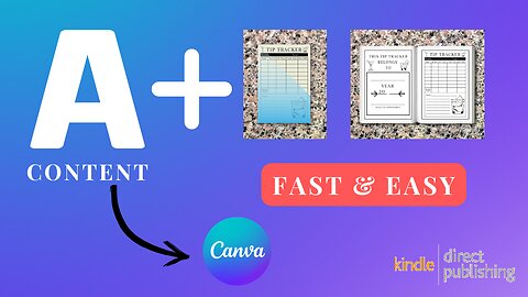 How To Create A+ Contest Fast And Easy On KDP! Self Publishing (Canva Tutorial)