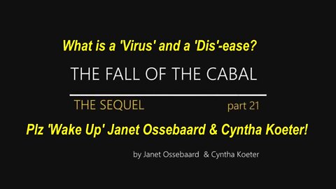 The Sequel to the Fall of the Cabal Pt 21 - The Untold Truth About Nose Swabs [26.02.2022]