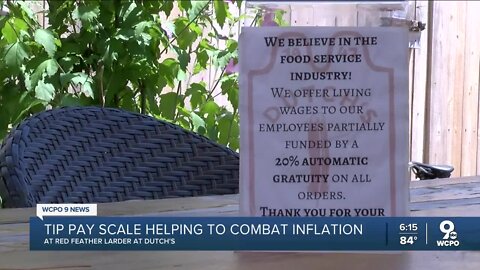 Cincinnati restaurant's tip pay scale helping combat inflation