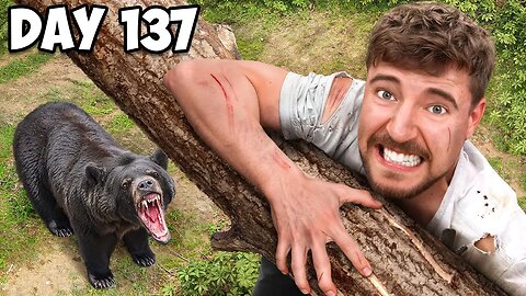 $10,000 Every Day You Survive In The Wilderness | Mr Beast - Survival Challenge Beat