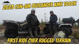 Can-Am Outlander XMR 1000R First Ride Tackles Rugged Terrain!