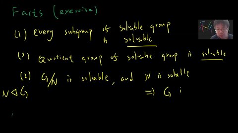 Solvable groups and Sn, An is not solvable