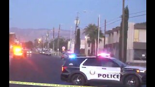 LVMPD investigates early morning shooting, 1 man in hospital