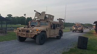 HMMWV GMV Convoy at Denton Farm Park Military Rally @gunsandgearnetwork