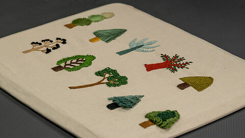 10 Embroidered Trees idea - Hand Stitching for Clothes