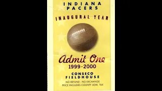 January 29, 2000 - Indiana Pacers Host Miami Heat (Ticket Stub & Images)