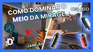 Como dominar o MEIO da MIRAGE de CT - TICK 128 | CSGO