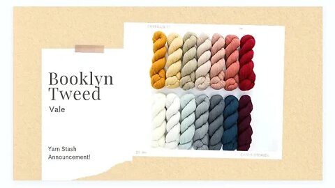 Brooklyn Tweed Vale Yarn #yarn #knitting