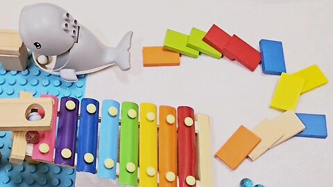 Marble Run Race Compilation | HABA Wooden Marble Run with Xylophone Mable Run | Marble Run Asmr