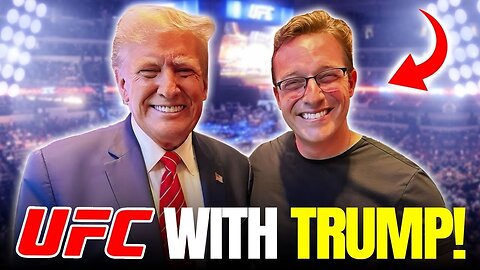 I SAT FRONT ROW AT UFC WITH DONALD TRUMP | WHAT HAPPENED NEXT IS INSANE