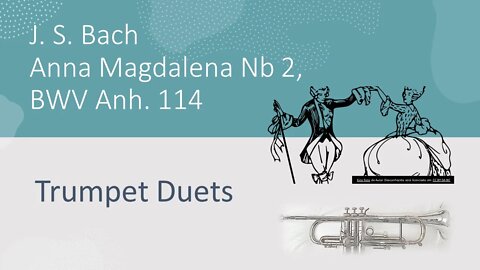 J. S. Bach MINUET in G (Anna Magdalena Nb 2 BWV Anh.114) [Mixed trumpet Duets and other Ensembles]