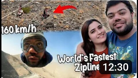 Riding The World's Fastest Zipline 😱 | 160 km/h Ki Speed Se Mountains Mein Zip Line Ki 😍