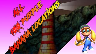 Donkey Kong 64 - Gloomy Galleon - Tiny Kong - All 100 Purple Banana Locations