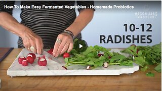 Learn how to make easy homemade probiotics by fermenting vegetable