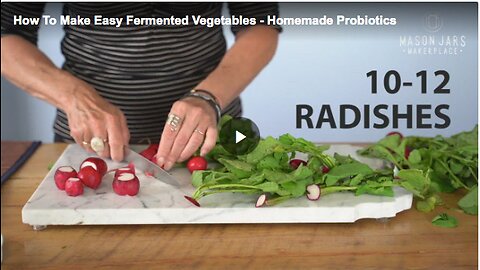 Learn how to make easy homemade probiotics by fermenting vegetable