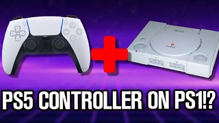 HOW TO USE PS5 CONTROLLER ON PS1! *EASY TO DO!* | 8-Bit Eric