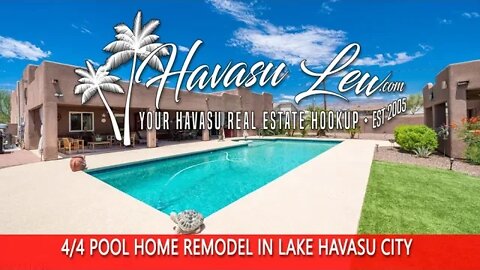 Lake Havasu 4 Bedroom Pool Home Remodel with Casita 3138 Kiowa Blvd S MLS 1022030