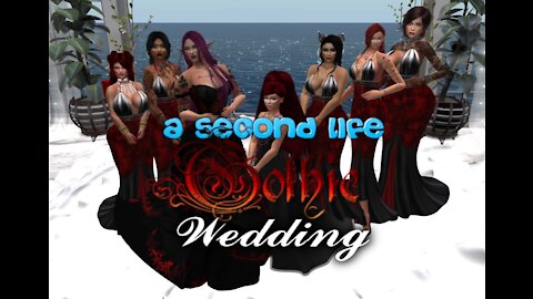 a second life gothic wedding