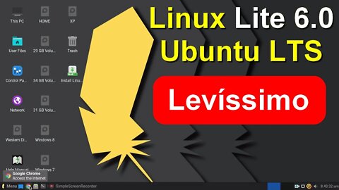 Lançamento da versão LTS Linux Lite 6.0 base Ubuntu 2204. Leve Rápido e estável. Para PCs modestos
