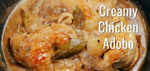Creamy Chicken Adobo Keto Recipe.