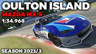 iRacing Oulton Park Island MX-5 - Guide Lap + Hot Lap + Setup + blap file - 1:34,968