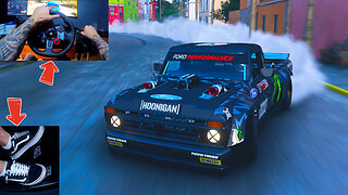 HOONIGAN in DRIFT action with SteeringWheel + Handbrake