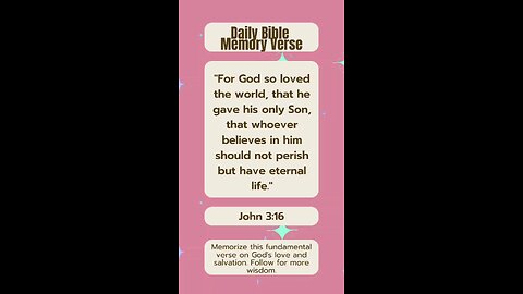 Bible Memory Verse of the Day #christianity #God #Jesus #Bible #Biblestudy #John