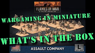 🔴 What's in the Box ☺ Flames of War 15mm WW2 American Assault Company