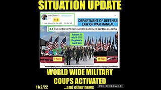 Situation Update 11.02.22 ~ Pres Trump Begin - 11.3 Law Of War Activated