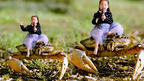 Singing while riding the seafood