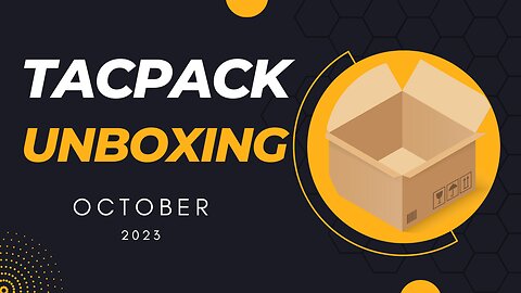 October 2023 Tacpack unboxing