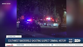Southwest Bakersfield shooting suspect had criminal history