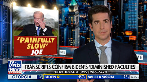 Jesse Watters: Democrats Tried To Rewrite Hur's Report - And Failed